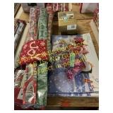 Gift wrap, boxes, cards, bows