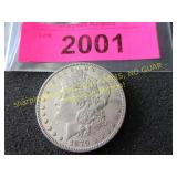 High Grade 1879 Morgan silver dollar