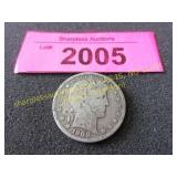 1908 S Barber half dollar