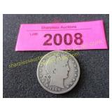 1906 Barber half dollar
