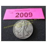 High grade 1939 D Walking Liberty half dollar