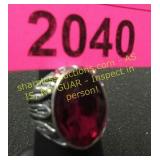 Large synthetic ruby man