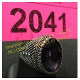 Large synthetic amethyst man