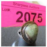 Native American Indian vintage turquoise silver