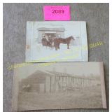 Two antique photo cabinet cards