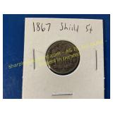 1867 shield nickel