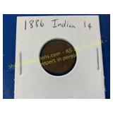 1886 Indian penny