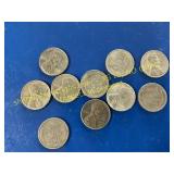 10- 1943- d steel wheat pennies