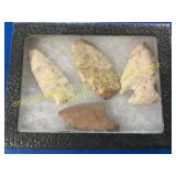 4- Native American Iowa arrow heads