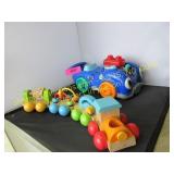 Leap Frog interactive car & wooden train