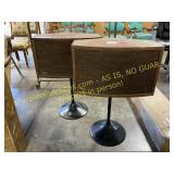 Bose 902 speakers on stands