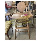 Antique wooden high chair