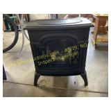 Electric fireplace heater - black