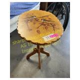 Side table with birds on top