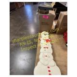 Rotating tree stand, snowman decoration