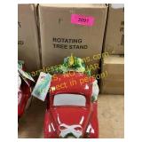 Rotating tree stand, holiday decor