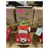 Rotating tree stand, holiday decor