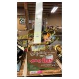 Hanging light, & misc. items