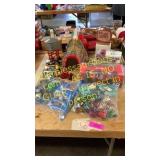 Misc. toy cars, JD Credit Union bank, Apics bank