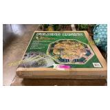 Folding casino mat 2 in 1 poker/black jack