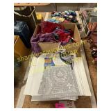 Boxes, stencils, holiday decor