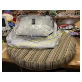 Large dog bed, fur pillow