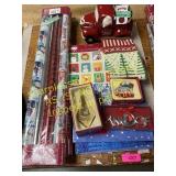 Holiday truck, boxes, gift wrap