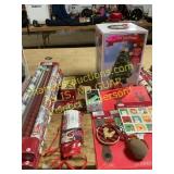 Holiday tree, gift wrap and bags