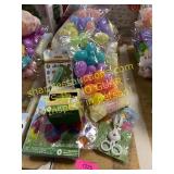 Easter eggs, coloring kits and decorations