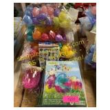 Easter eggs, coloring kits and giant eggs