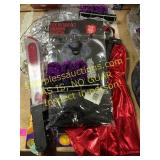 Halloween decorations and costumes