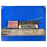 2 straight razors, razor hone, razor trap