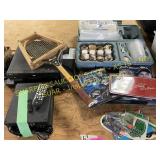 Electronics ,nascar plates and miscellaneous items