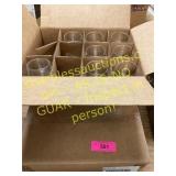 3 boxes glassware glasses ( some broken)
