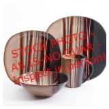 Better Homes & Gardens Bazaar Dinnerware, Brown,