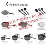 Tramontina 18 piece Cookware gray