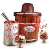 Nostalgia 4-Quart Wood Bucket Ice Cream Maker