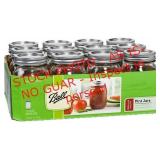2- pkgs Ball mason jars 12half pint 8oz