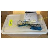 2 chargers, & shoebox Homz tote