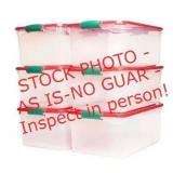 Homz 64 qt Latching Boxes