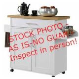 White beech kitchen island 35x43x15