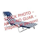 Ostrich Backpack Chaise Chair Navy blue and white