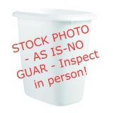 2 Rubbermaid vanity waste baskets & Light bulbs