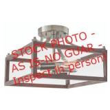 Hampton Bay Boswell Quarter 12-1/2 in. 2-Light