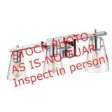 Light Society Hugh 3-Light Chrome/Seeded Vanity