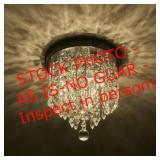 Merra 8.7 in. 3-Light Bronze Flush Mount