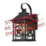Laredo Texas Star 1-Light Black Outdoor Wall