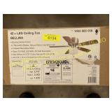 Unbranded Bellina 42 in. Brushed Nickel Ceiling