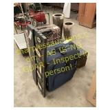 Suitcases, metal organizer