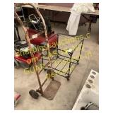 Cart, metal stand